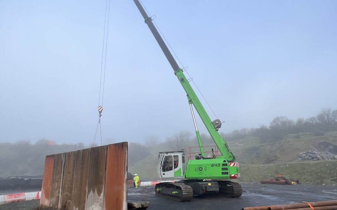 Crawler crane hire in Wales